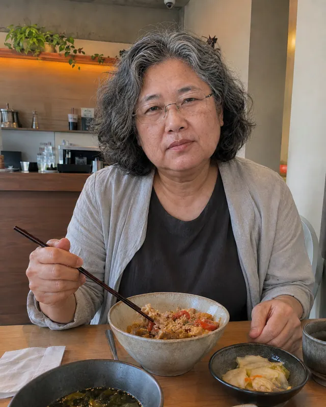 与原片按同一人物设定的清晰近照锚点演示素材